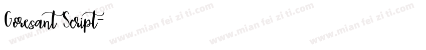 Goresant Script字体转换